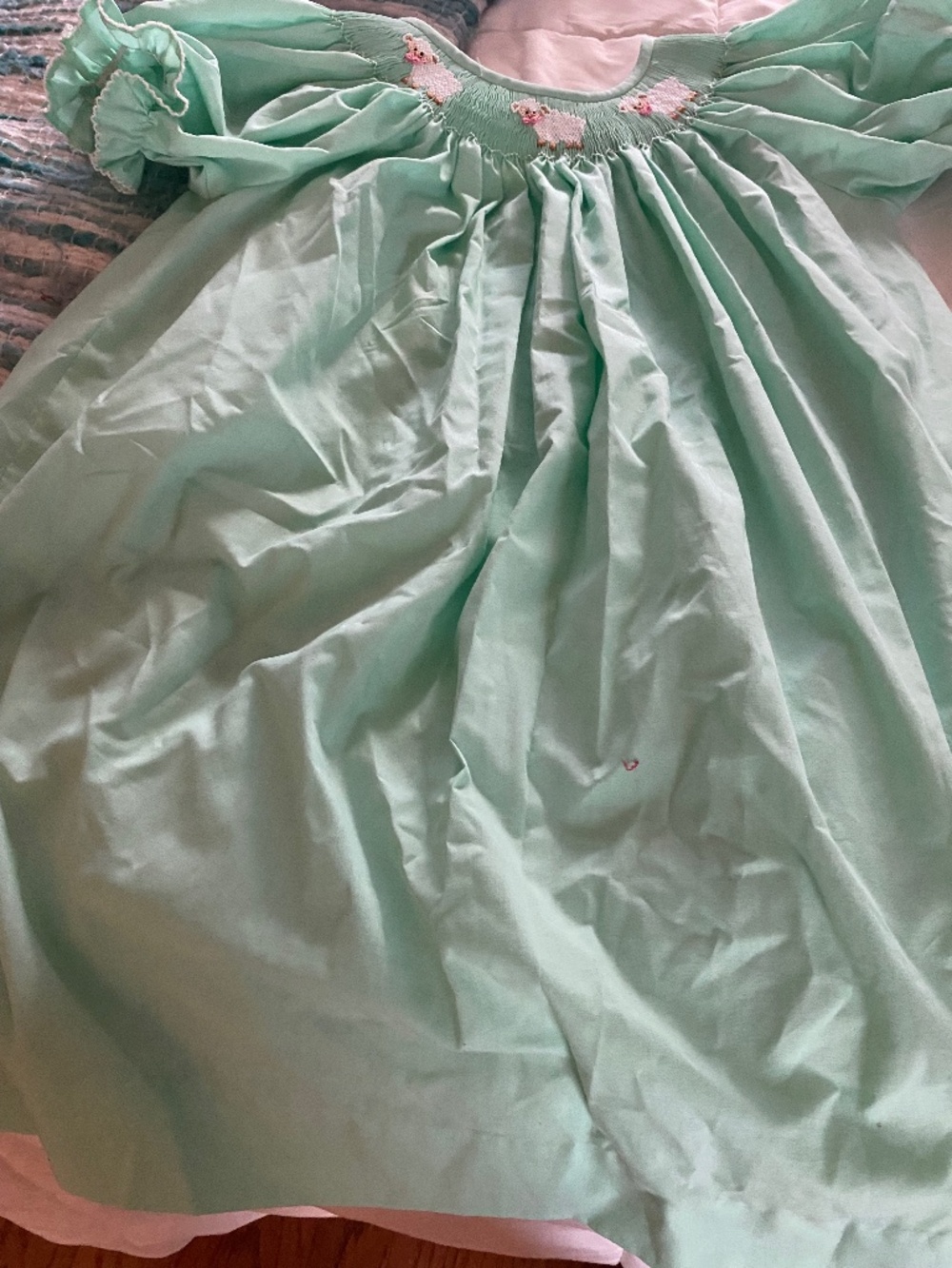 Girls green dress